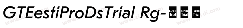 GTEestiProDsTrial Rg字体转换